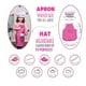 thumbnail image 4 of Juguetes Para Niño Ropa para hornear para niños, delantal, juego de utensilios de cocina, 11 piezas en caja, regalo de Navidad para niños y niñas. Juguetes Para Bebe 1 Año, 4 of 8