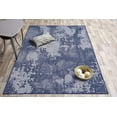 thumbnail image 2 of Abstract Vintage Rug - 7 ft. 10 in. x 10 ft., Navy, Indoor/Outdoor Area Rug with Distressed Pattern, Stain Resistant, Washable Rug | Stylish Area Rugs, 2 of 8