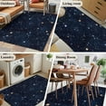 thumbnail image 6 of Starry Sky Area&nbsp;Rug 4x6ft Universe Galaxy Shinny Stars Blue Sky Retro Non-Slip&nbsp;Washable Square&nbsp;Rugs Soft Felt Indoor Floor Mat for Bedroom Kitchen Living Room Bathroom, 6 of 9