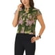thumbnail image 4 of Blusas de trabajo de satén INSPIRE CHIC para mujeres, blusa casual de negocios con mangas de capucha, floral, vintage, tamaño XS, verde, 4 of 6