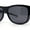 Shiny Black - Black, variant on Polarized 57mm Rectangular Wear Over Glasses Large Fit-Over Sunglasses Matte Black