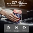 thumbnail image 5 of 18oz Double Drinking Coffee Mug – Vacuum Insulated Stainless Steel Travel Cup with Leakproof Lid, 316 Steel Thermos Tumbler for Hot & Cold Beverages, 5 of 7
