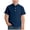 Dark Blue, variant on 2026 Fashion Washed Wrinkle Polo Shirt Short Sleeved Round Neck Button Top Casual Comfy Solid Color Shirts Trendy Clothing Outfits(5-15Y)