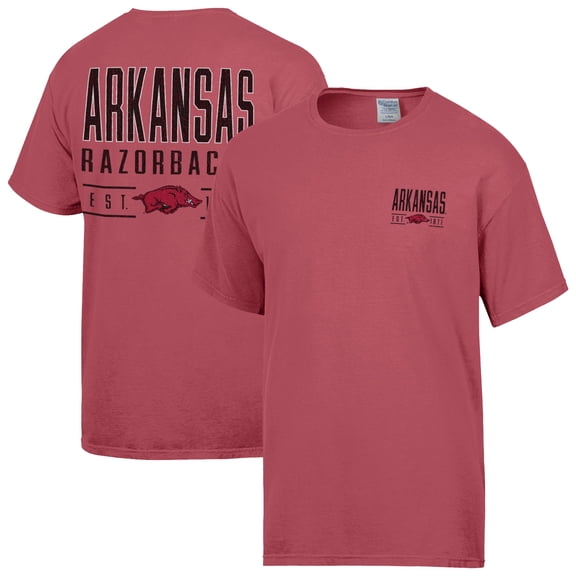 Men's ComfortWash Cardinal Arkansas Razorbacks Big Name T-Shirt