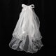 thumbnail image 4 of Velo ligero de doble lazo con perlas para novia (longitud 70 cm), vestido de novia, velo blanco simple para mujer, 4 of 5
