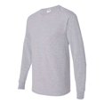 thumbnail image 2 of Jerzees Mens DRI-POWER Active Long Sleeve Crew T-Shirt, M, Heather Grey, 2 of 2