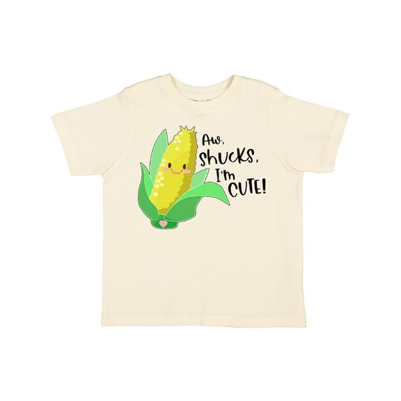 Inktastic Aw, Shucks, I'm Cute Corn Humor Boys or Girls Toddler T-Shirt