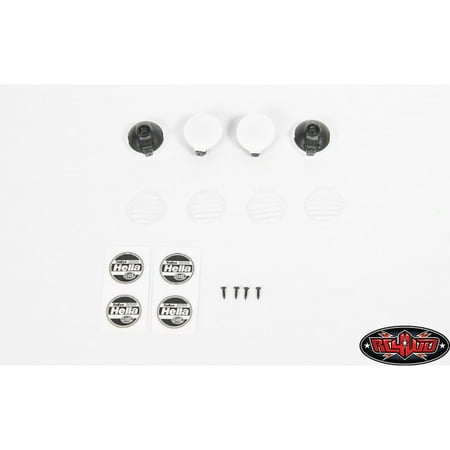 RC 4WD VVV-C0365 1/10 Hella Style Lights w/ Covers (4)