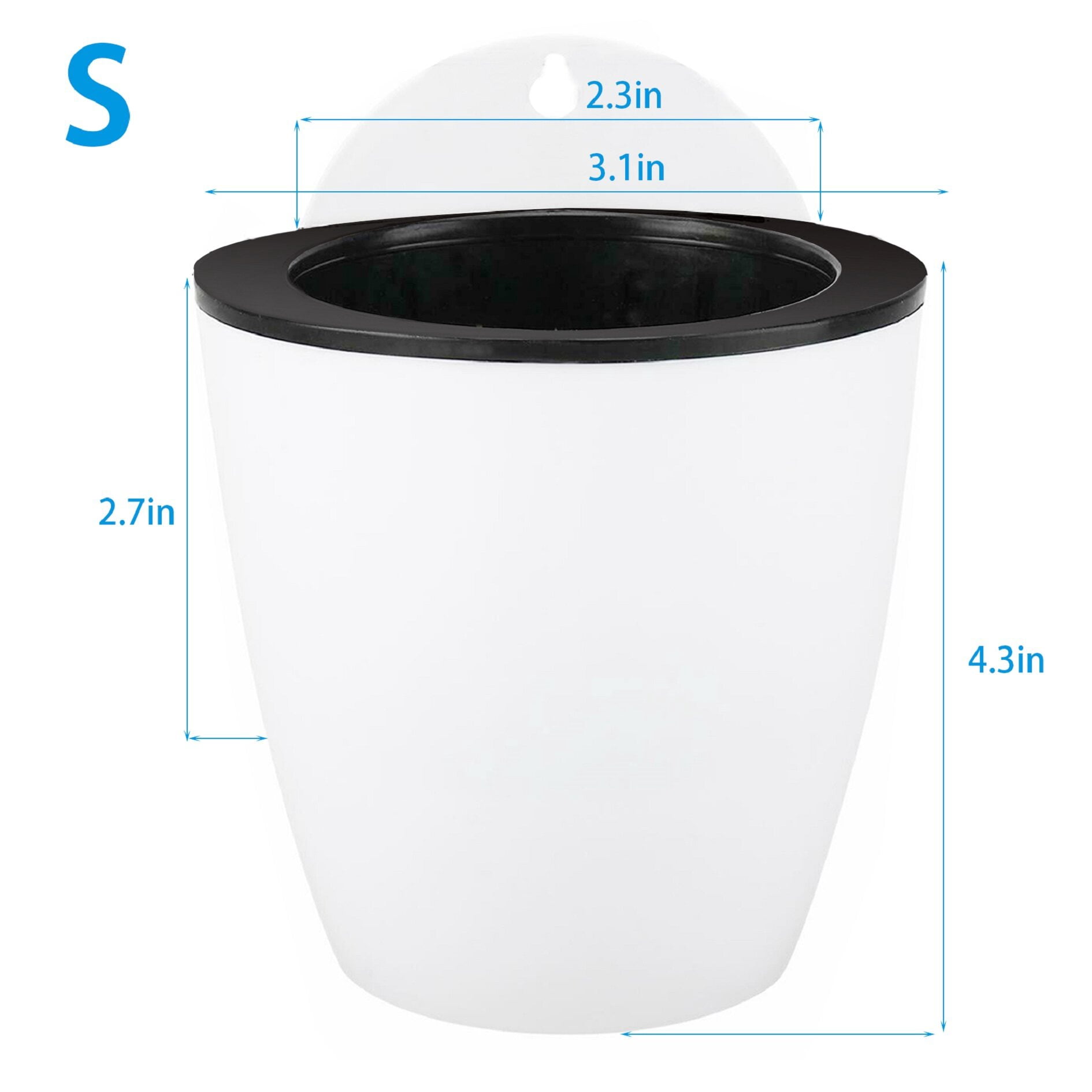 ALL-CARB Self-watering Flower Pots Plant Pot Self Watering Hanging Basket Hanging Planter
