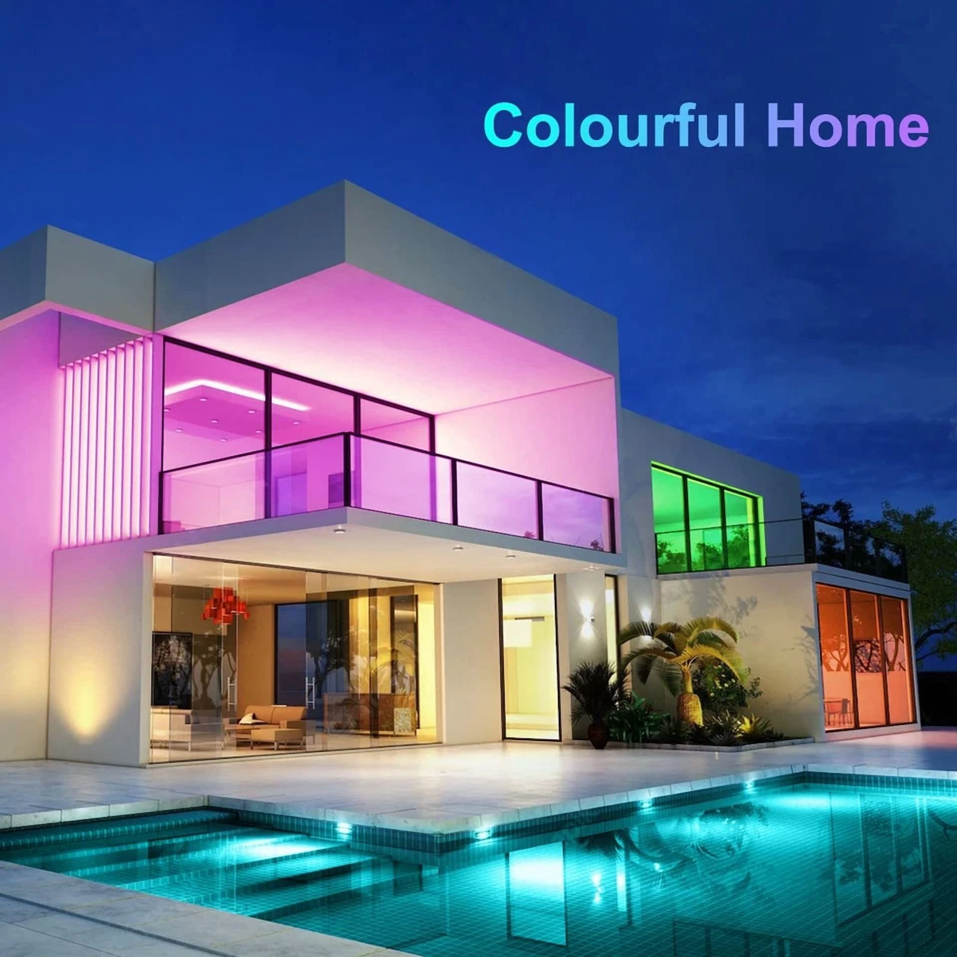 50Ft Multicolor Led Strip Lights Remote Control Rgb For Bedroom Party Home