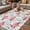 Peach Pink, variant on Red Flamingo Outdoor Rug for Patio/Deck/Porch, Non-Slip Large Area Rug 5 x 8 Ft, Summer Tropical Plants Leaves Botanical Green Indoor Outdoor Rugs Washable Area Rugs, Camping Rug Carpet Runner
