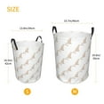 thumbnail image 3 of Honeii Leopard Print Print Laundry Hamper Basket,Baby Nursery Woven Storage Basket for Toys Bin,Pillows,Blankets,Clothes-Medium, 3 of 6