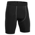 thumbnail image 5 of SAWOBUUN Men's Compression Shorts High Elasticity Athletic Base Layer Tights Quick Dry Breathable Workout Leggings, 5 of 6