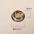 thumbnail image 2 of Stainless Steel Pet Bowl for Dogs and Cats with Non Slip Rubber Base, Anti Tip Food and Water Feeder, Rust Resistant and Easy to Clean Metallic Feeding Dish for Pets, 2 of 3
