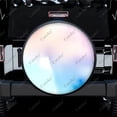 thumbnail image 2 of Watercolor Pastel Colorful Stains Polyester Universal Spare Wheel Tire Cover Wheel Covers for Trailer RV SUV Truck Camper, 2 of 5