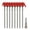 D Red, variant on Tent Stakes, Heavy Duty Orange Screw Style Metal Tent Pegs, 8 Pack with 1 Pcs Hex Shank Socket, for Outdoor Camping Hiking Backpacking Canopy Tarp Securing in Hard Soil Sandy Ground