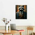 thumbnail image 3 of JRXY Cute panda colorful canvas wall art, colorful panda canvas print, panda canvas painting print, animal canvas print, colorful animal canvas 12x16 in, 3 of 5