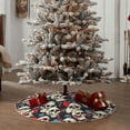 thumbnail image 4 of Sikiie rock record Skull artist Nativity Christmas Tree Skirt, Jesus Christian Winter Holiday Tree Mat Decoration(30-48IN), 4 of 6