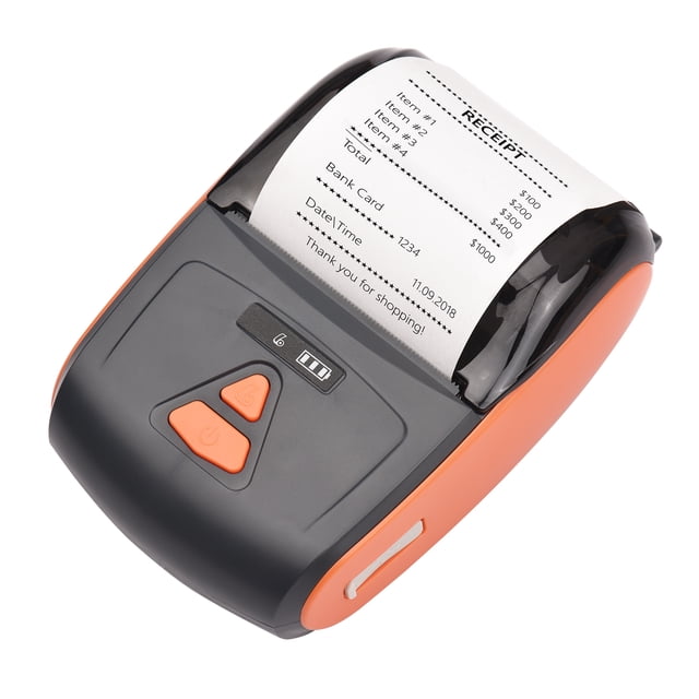 TFixolPortable Mini Thermal Printer 2 inch Wireless USB Receipt Bill Ticket Printer with 57mm Print Paper Compatible with iOS Android Windows for Restaurant Sales Retail