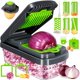 thumbnail image 1 of Picadora de verduras Yusshn 12 en 1 multifuncional para alimentos, color gris, 1 of 7