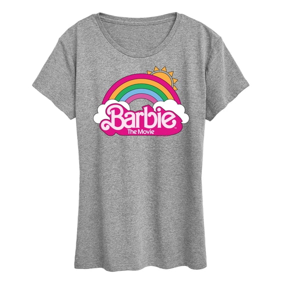 Barbie the Movie - Barbie Logo Rainbow - Women's Short Sleeve Graphic T-Shirt