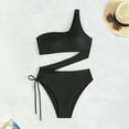 thumbnail image 7 of Bzhegqhd Sexy One Piece Swimsuits for Women,Fashion Women Summer Solid Color with Chest Cushion and No Steel Support Sexy Backless Strap Bikini Swimsuit, 7 of 7