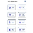 thumbnail image 2 of L10 Audífonos inalámbricos Bluetooth 5.1 con micrófono Audífonos estéreo con control táctil Audífono Abanopi Blanco, 2 of 7
