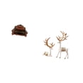 thumbnail image 5 of guohui Miniature Sofa Couch Single Chair Model DIY Accessory European Reindeer Statues Collectable Craft Deer Lover Sculpture Furniture Room Micro Landscape Gift Decorations, 5 of 8