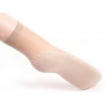 thumbnail image 5 of CAILDANL Women's 6 Pairs Silky Anti-Slip Cotton Sole Sheer Ankle High Tights Hosiery Socks Reinforced Toe, 5 of 7