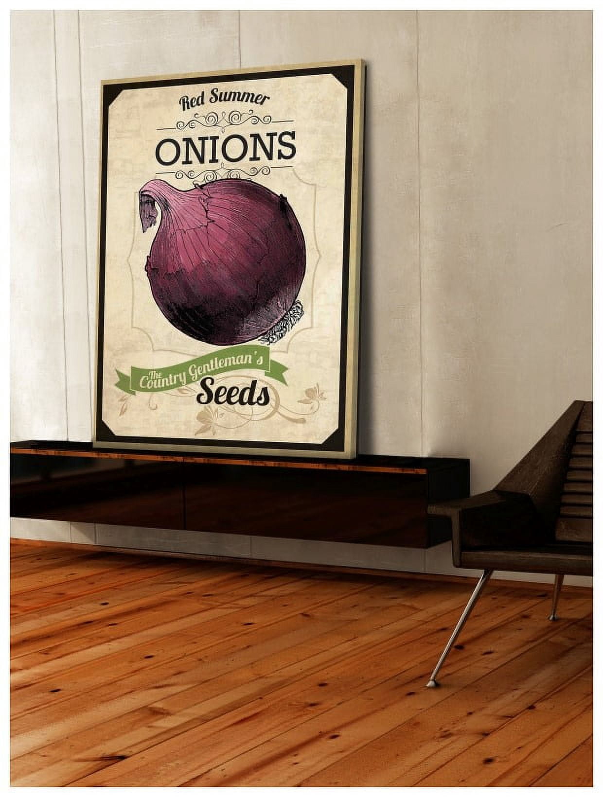 Marmont Hill "Seed Packet Onion" Painting Print on Canvas
