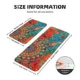 thumbnail image 2 of Yiaed Mandala Colorful Kitchen Rugs Sets of 2 Kitchen Mats Cushioned Anti Fatigue Kitchen Rug Tapetes Para Cocina for Sink,Laundry Room, 2 of 6