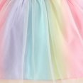 thumbnail image 3 of Vedolay Little Girl Dress Toddler Girls Fifties Summer Dress Blue Rainbow,Blue 2-3 Years, 3 of 5