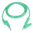 thumbnail image 1 of Banana Plug Test Leads, Electrical Portable Silicone Sheath Test Flexible Cable Replacement Safe  For Multimeter Green, 1 of 8
