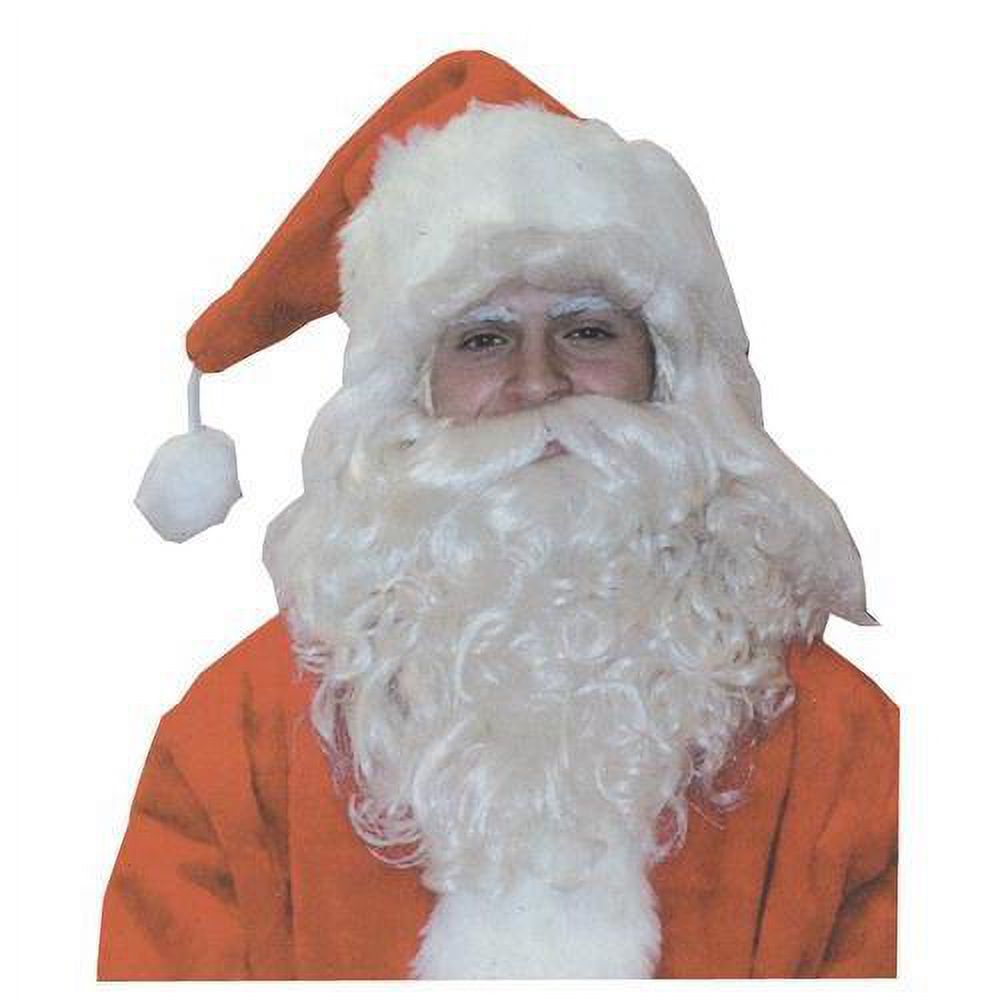 Santa Claus White Wig And Beard Set Christmas Holiday Adult Costume Accessory