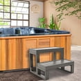 thumbnail image 2 of Lilypelle Spa & Hot Tub Steps , Universal 2-Step RV steps Outdoor Steps No Slip Grip Support, Outdoor Indoor Hot Tub Stairs Bathtub Steps, 2 of 7