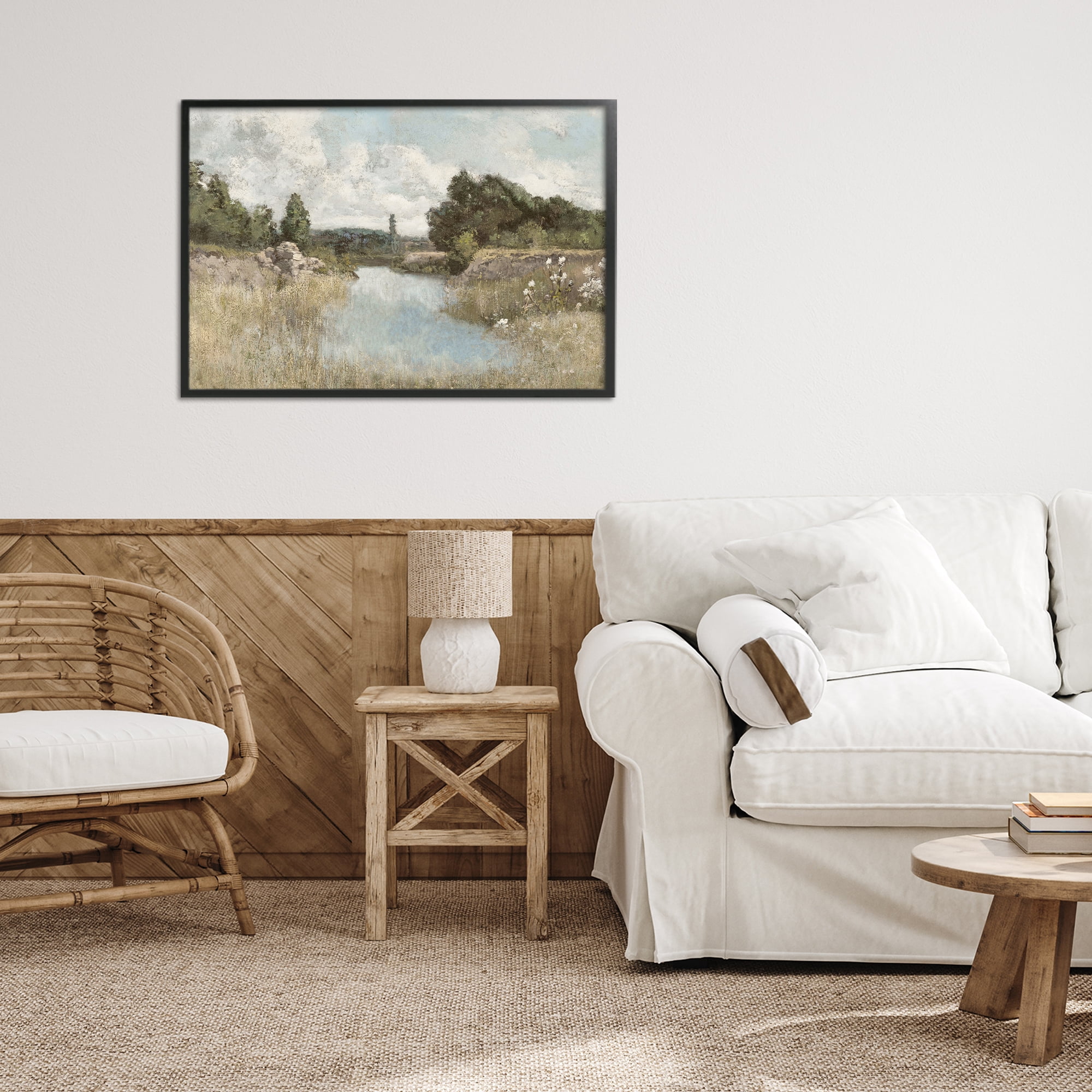 Stupell Industries Dawn At The Shore Black Framed Giclee Art, design by Christy McKee