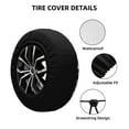 thumbnail image 4 of Easygdp Fire And Rescue Truck Wheel Sun Guard, Spare Tire Cover,Universal Trailer Suv Truck Camper Travel,Easy To Install And Remove -17 Inch, 4 of 9
