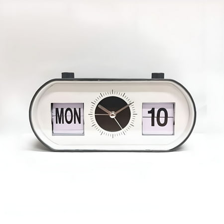 DESIGNICE Vintage Flip Clock Mechanical Alarm Clock Desktop Digital Clock with Calendar Clock Home Decor
