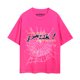 thumbnail image 1 of Sp5der cantante de hip-hop Young Thug mismo estilo letras de espuma 555555 pareja camiseta rosa de manga corta6007 # rosa, 1 of 5