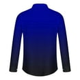 thumbnail image 4 of Gradient Dress Shirts for Men Slim Fit Casual Long Sleeve Button-Down Fashion Formal Business Work Shirts, 4 of 4