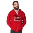 thumbnail image 4 of Funny Worlds Greatest Father Farter Zip Hoodie Sweatshirt Men Brisco Brands M, 4 of 5