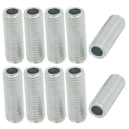 

Unique Bargains 10Pcs Metric M7 1mm Pitch Thread Zinc Plated Pipe Nipple Lamp Parts 20mm Lenght