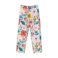 thumbnail image 4 of Fotbe Men'S Floral Ditsyclassic Pajama Pants With Elastic Waist And Drawstring Pockets，Pajama Pants Mens Lounge Pants Super Soft, 4 of 9