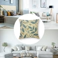 thumbnail image 5 of nygtbtfer  Blue Color Dusty Leaves Throw Pillow Cover Foliage Leaves Fern Greenery Herbs Plant Elegance Branch Nature Botanical Fall Pillow Case  Decorative Men Women Boy Girl Room Cushion Cover White, 5 of 7
