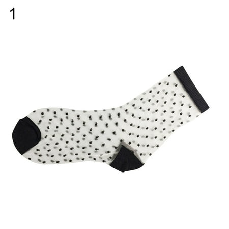 

harmtty Ultra Thin Transparent Striped Women Girl Socks Summer Present