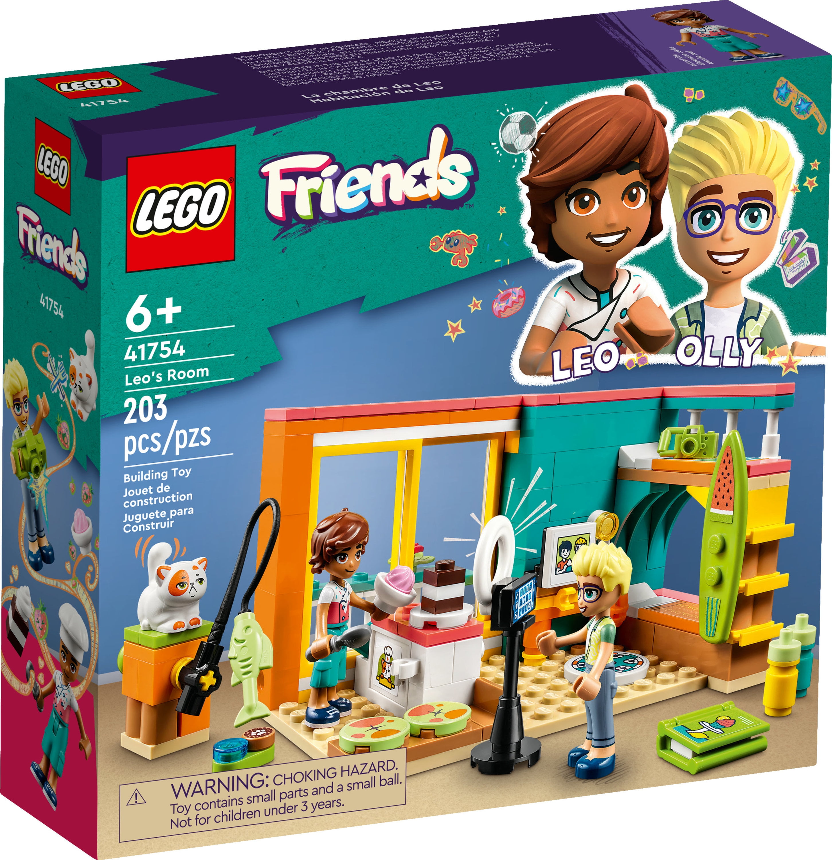 LEGO 41754 FRIENDS LA CAMERETTA DI LEO COSTRUZIONI BAMBINA PER BAMBINE