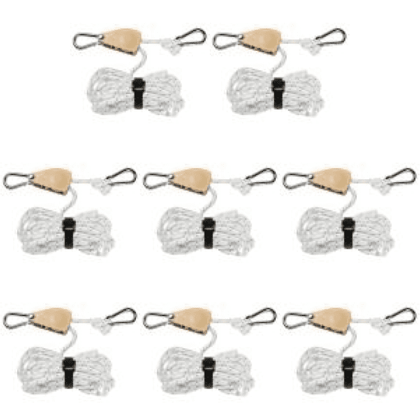 Accesorios para Acampar Reflectantes A Prueba Viento Ajustables Con Líneas Tensoras 4 Mm () Blanco