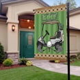 thumbnail image 2 of Golf Club Pattern Garden Flags for Outside Decoration Golf Grenn Lawn Brown Background Small Yard Flag Burlap Seasonal Holiday Outdoor Decor 12x18 Inch Vertical Double Sided, 2 of 6