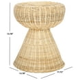 thumbnail image 3 of Safavieh Tritan Modern Backless Rattan Foot Stools, Natural, 3 of 5
