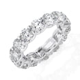 thumbnail image 3 of DIAMOND CLUB 7 Carat Lab Grown Diamond Round Eternity Ring 14K White Gold (VS1, F Color), Eternity Style Ring, 3 of 6